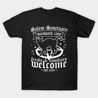 Salem Sanctuary For Wayward Black Cats 1692 - Salem Witch T-Shirt